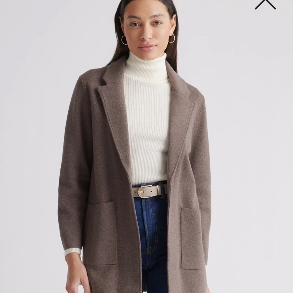 Quince 100% Cotton Knit Blazer